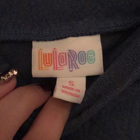 Lularoe Cassie simply comfortable blue skirt S - Picture 7 of 8